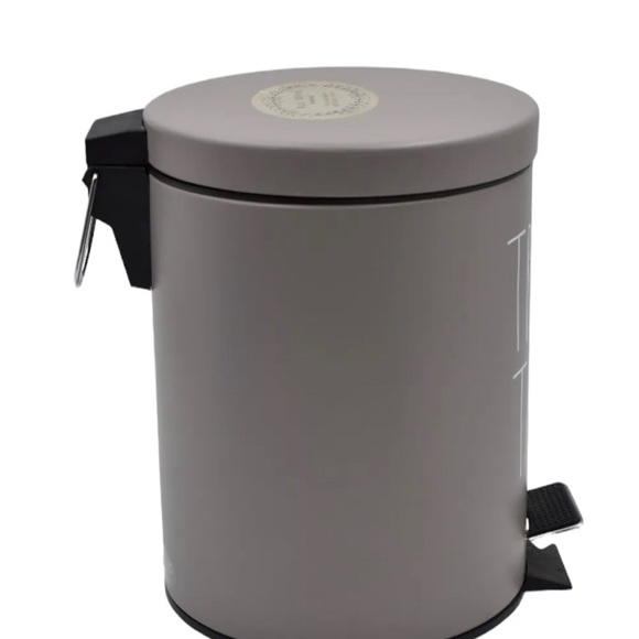 Rae dunn Trash Talk Bathroom Room Small Bin 11" Tall - Picture 2 of 2